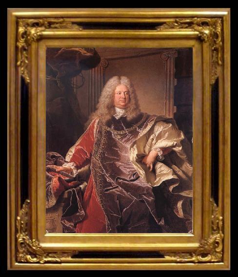 framed  Hyacinthe Rigaud Count Philipp Ludwing Wenzel of Sinzendorf, Ta010